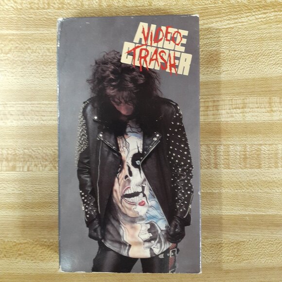 Alice Cooper Video Trash 1990 VHS CMV Poison Bed of Nails VTG 90s Music Vids - Picture 1 of 9